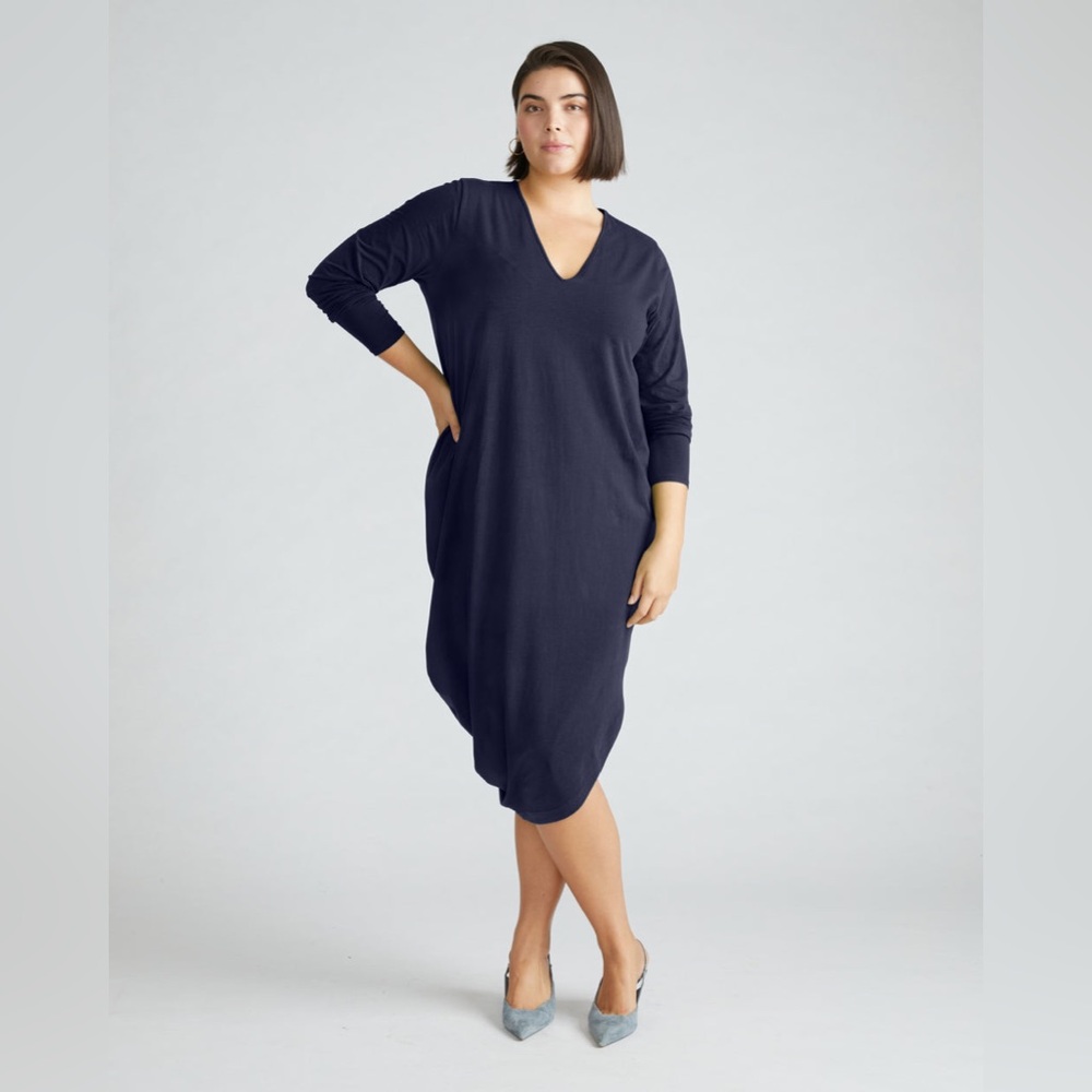 Universal Standard Long Sleeve Geneva Dress (2XS universal standard sizing, 6-8)